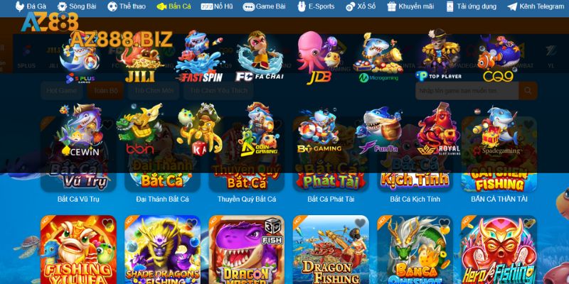 Bắn Cá Az888 Hấp Dẫn Nhất 2025 Cho Thành Viên Cá Cược