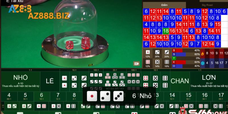 Danh sách cửa cược Tài Xỉu Az888 phong phú để chọn lựa